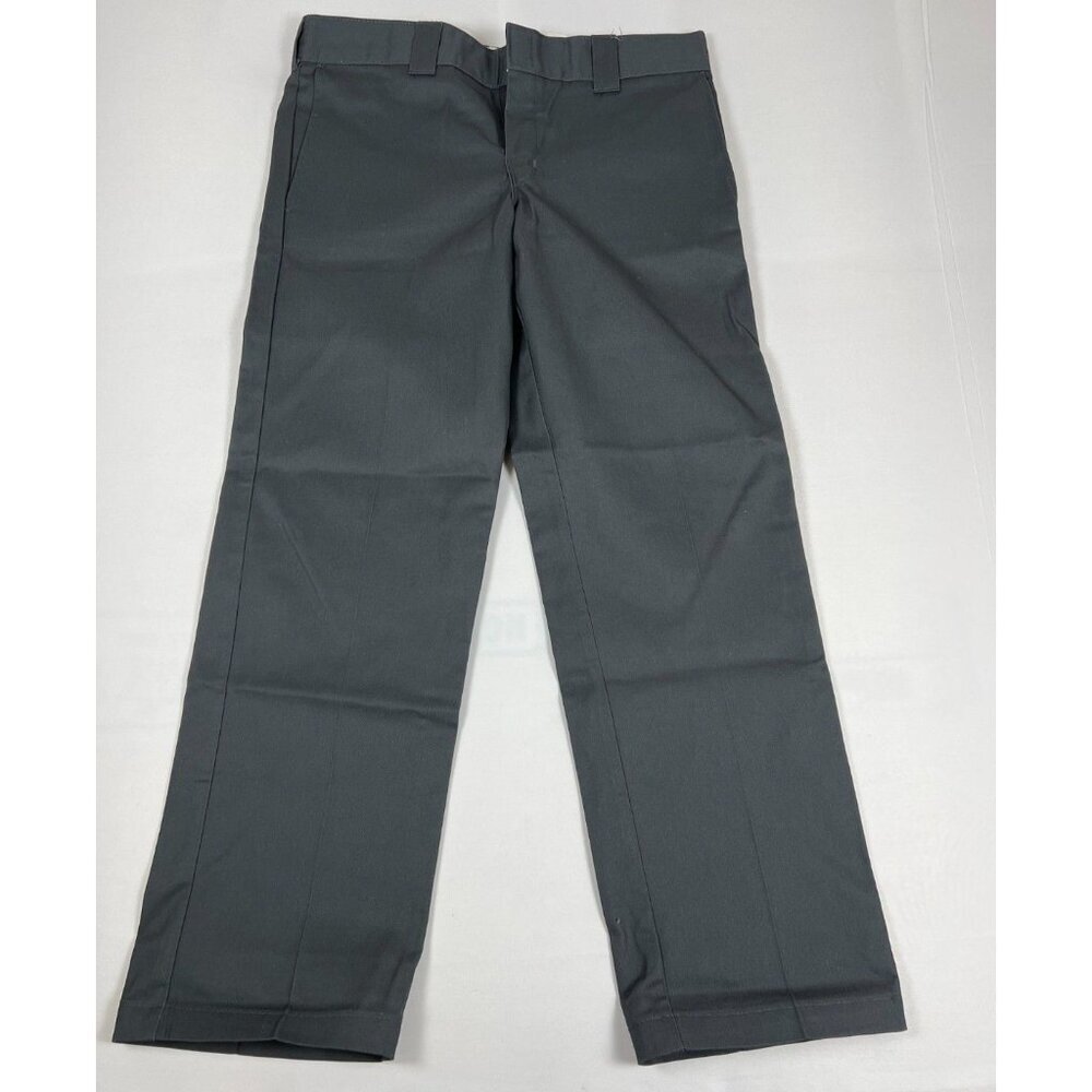 Dickies Men 34x30 Gray Slim Straight Fit 873 Performance Work Pants